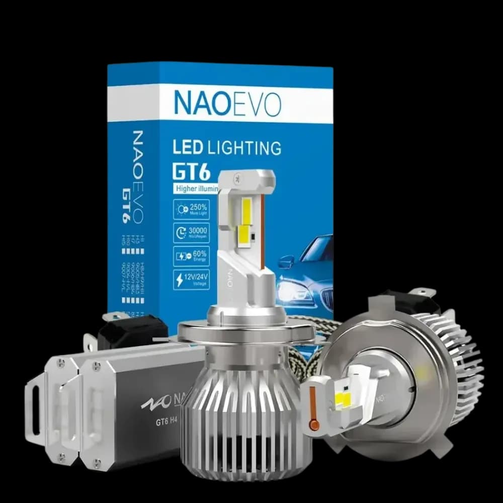 NaoEvo GT6 H4 110W 6500K Headlight LED Bulbs