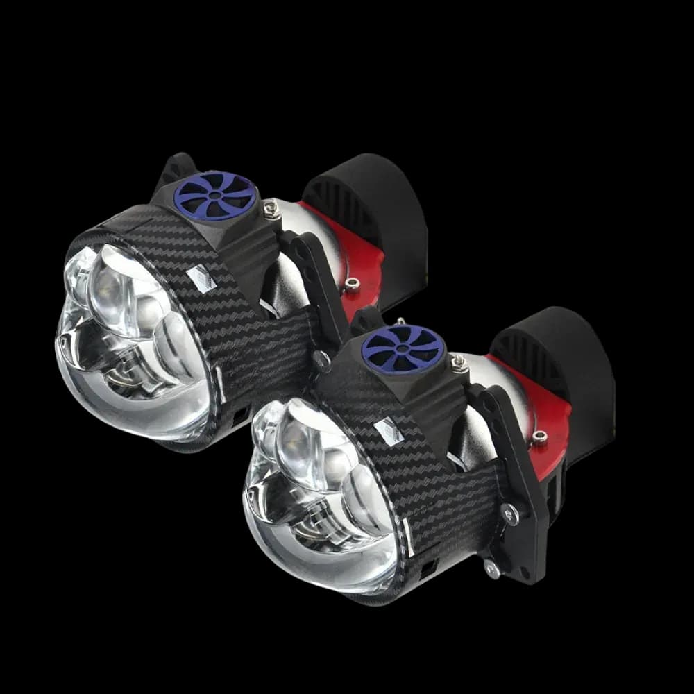 Triple-Cup Bi-LED Headlight Projector
